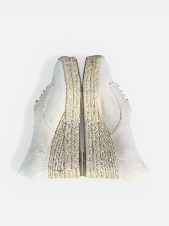 Anthropologie Bettye Muller Concepts Regina Espadrille Derby Wedge in Cream Sz 8 - Picture 9 of 11